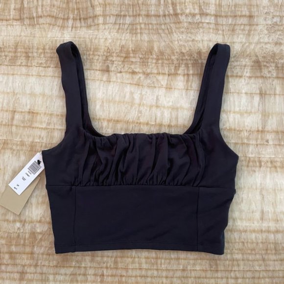 BNWT Aritzia Wilfred Free Orbit Tank Black S - Picture 2 of 3
